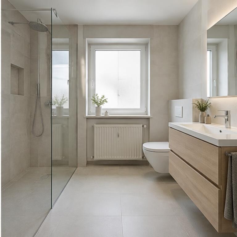 Badezimmer nach der Sanierung