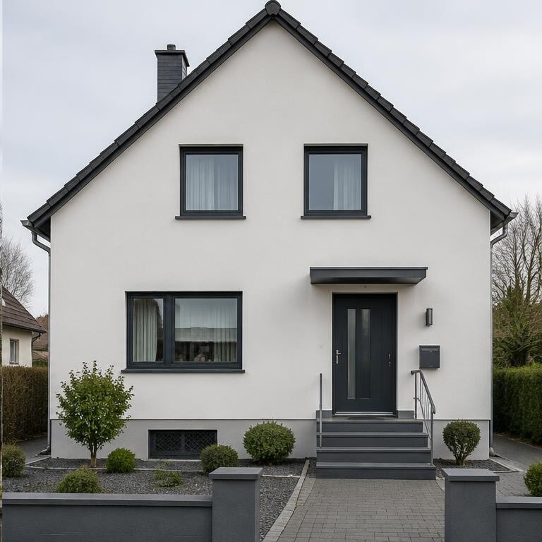 Hausfassade nach der Sanierung